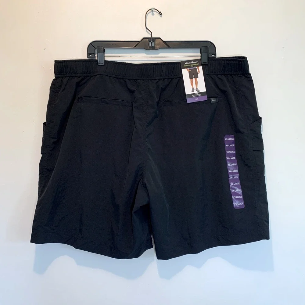 Eddie Bauer Ripstop Tech Black Shorts Men’s XXL